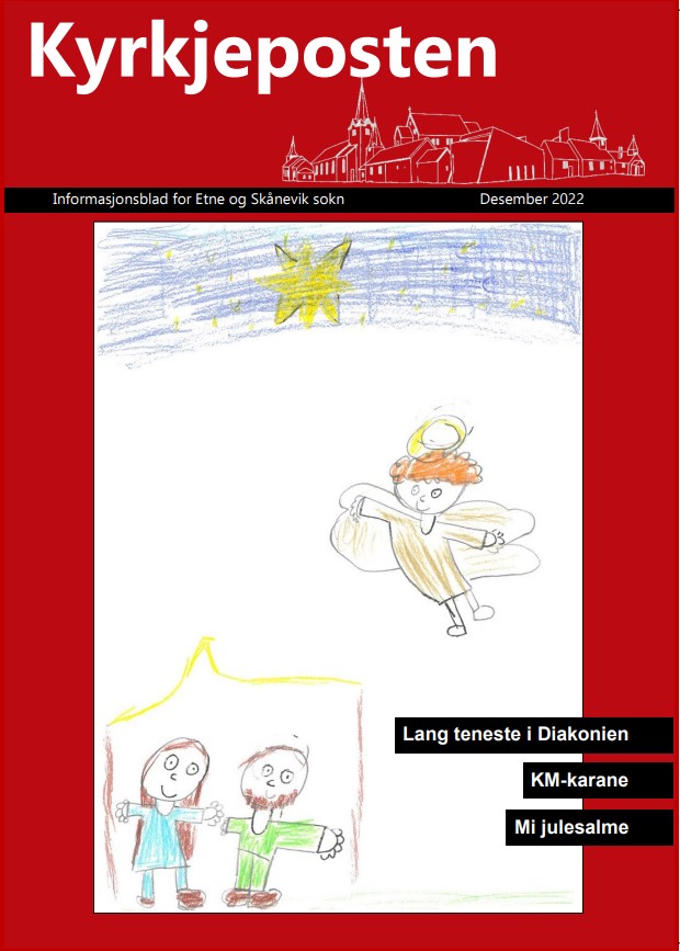Framsida på kyrkjeposten julenummer 2022